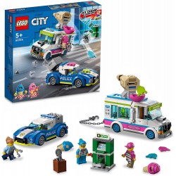 Persecución Policial del Camión de Helados - Lego