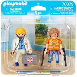 Duo Pack Doctora y Paciente - Playmobil