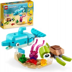 Animales Marinos Delfin, Tortuga, Caballito- Lego Creator
