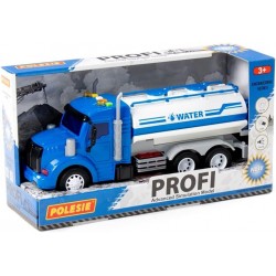 Camión cisterna profesional Luces+Sonido Azul o Blanco (caja) - Polesie