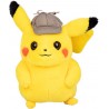 Peluche Pikachu Detective en Expositor de 6 Pokemon- 24 cm